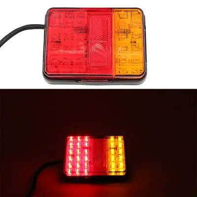 2 peças 12v 30 leds, luz traseira,