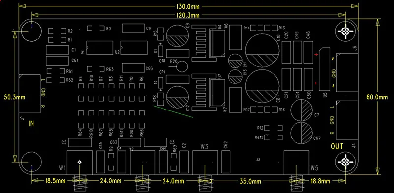 Dimension of C  board-800