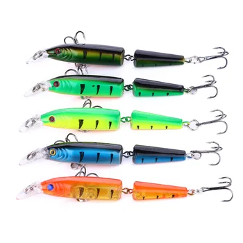 

HENGJIA 100pcs 10.5cm 9.6g New Artificial Jointed Minnow Lures Wobbler Artificial Fishing Bait Hard Pesca Tackle