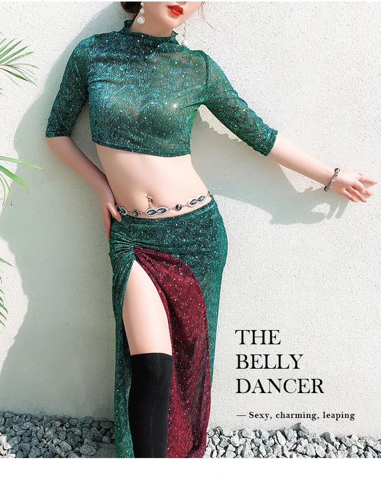 Новый сексуальный Восточный танец живота костюм Топы рубашка юбка для женщин Одежда для танца живота одежда для танца живота M, L