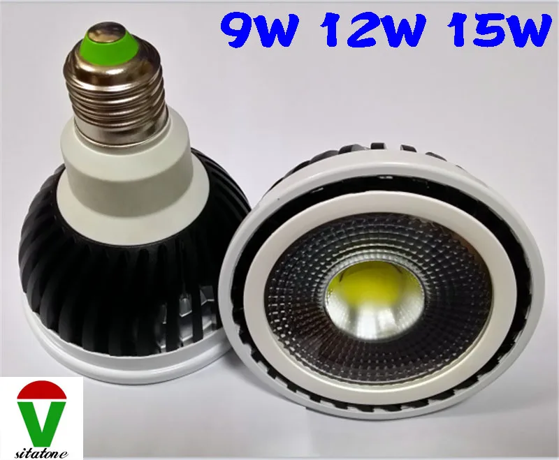 20 штук Wholesalet wholesalet 85-265 V PAR30 E27(B22) Коб 9 Вт, 12 Вт, 15 Вт, Светодиодный прожектор par30 1*15 Вт светодиодные лампы Гарантия 2 года