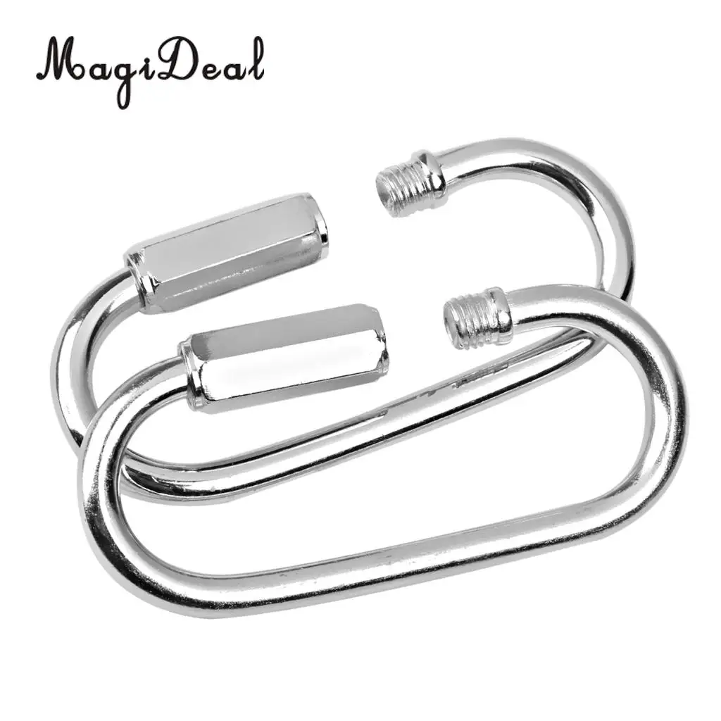 Professional 2Pcs Iron Swing Set Quick Link Clip Snap Hook Swing Connector Outdoor Sport Toys 400KG