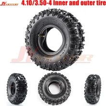 4,10/3,50-4 ATV Quad Go Kart 47cc 49cc массивные 4,10-4 шины внутренняя труба подходит для всех моделей 3,50-4 4"
