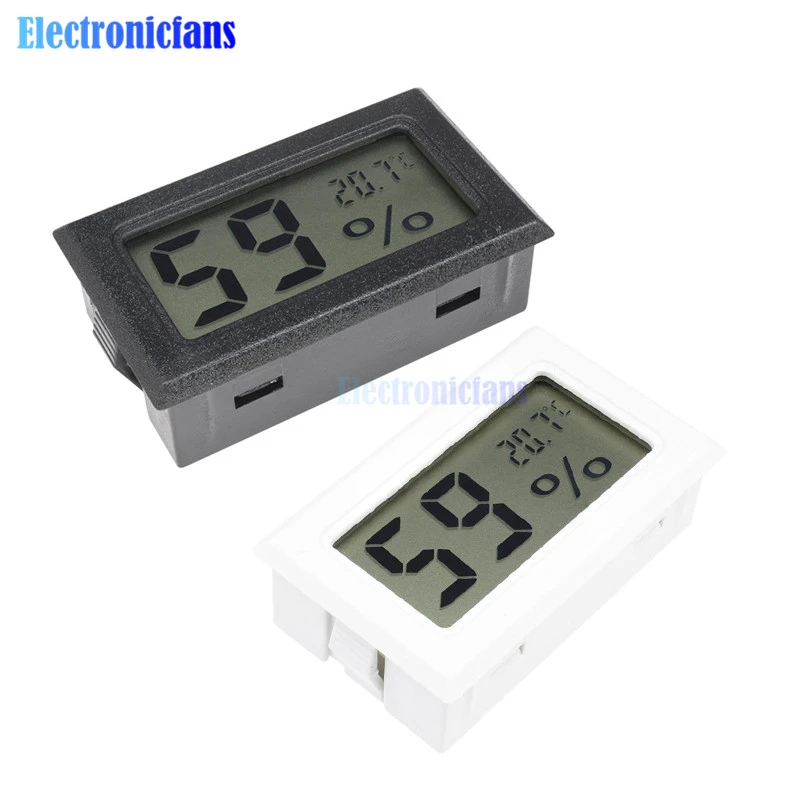LCD Digital Temperature Humidity Meter Thermometer Hygrometer Indoor Black
