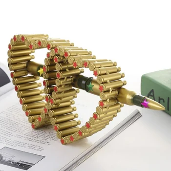 

Vintage 3D Handmade Bullet Shell Ornament Heart Decoration Gift for Grilfriend Table Display Weapon Love Artwork Bullet Ornament
