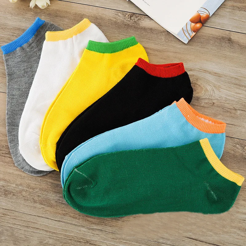 Fashion New 5 Pairs/ Lot Spring Summer Men's Socks Quality Polyester