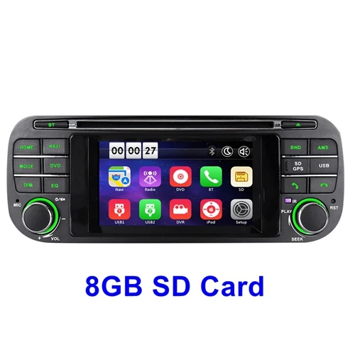 A-Sure 16 Гб rom 4,3 дюймов радио gps автомобильный DVD стерео навигатор для Jeep Grand Cherokee Jeep Wrangler Dodge Chrysler 2003-2006 - Цвет: 256MB RAM 8GB ROM