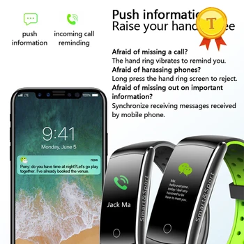 

precise Blood Pressure SmartBand Fitness Tracker Bracelet Heart Rate Sleep Monitor Colorful Screen Smart band Pk mi band 2 3 s3