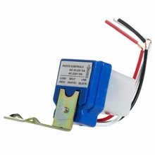 1 шт. автоматический переключатель уличного света с автоматическим включением и выключением, Датчик управления фото для переменного тока 220 В