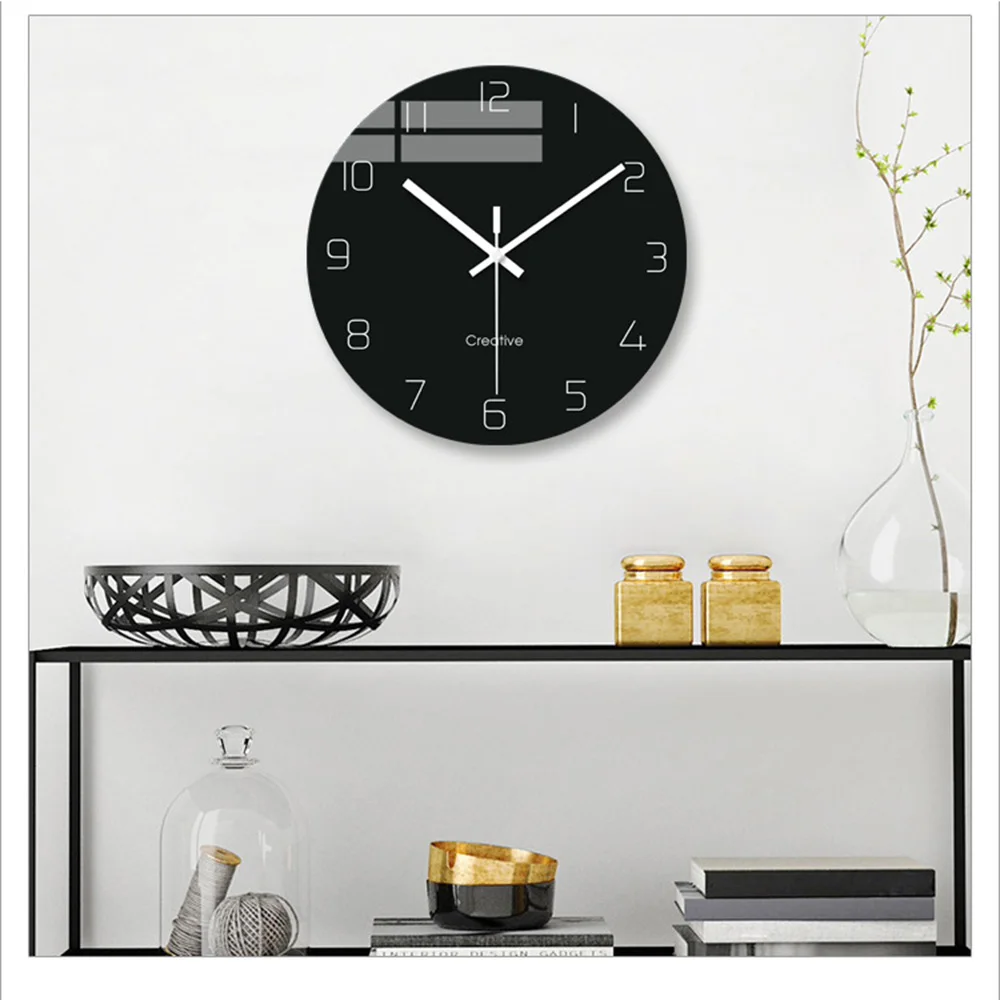 Reloj de pared de 12 pulgadas nórdico hogar silencioso sala de estar dormitorio minimalista moderno decorativo Reloj de pared de cuarzo relojes redondos Reloj de pared de 12 pulgadas nórdico hogar silencioso sala de estar dormitorio minimalista moderno decorativo Reloj de pared de cuarzo relojes redondos