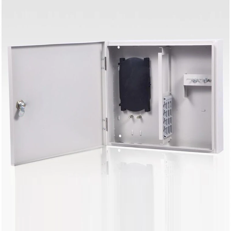 

12Cores Wall-Mounted FTTH Fiber Optical Splitter Distribution Box FTTH 16 cores Fiber electrical distribution box By DHL