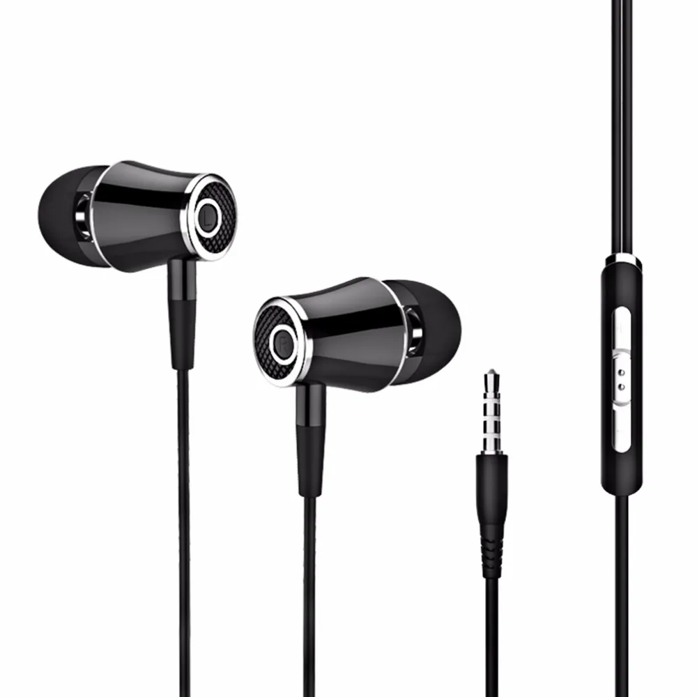 3.5mm In Ear Headphone with Microphone Earphone Noise Canceling Headset For Apple iPhone 5 5s 6