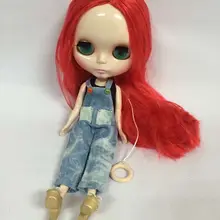 Телесного цвета Блит куклы, рыжие волосы натуральной кожи завод кукла подходит для DIY Изменить игрушка для Обувь для девочек