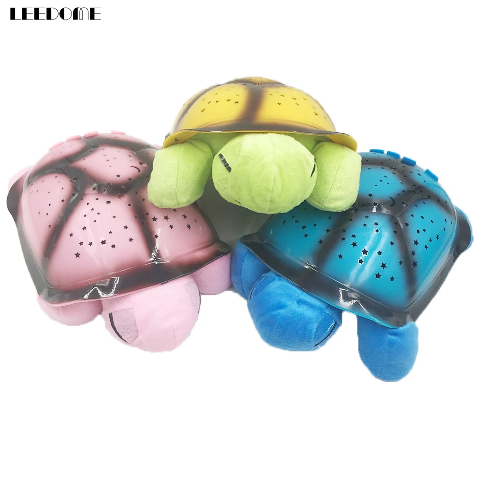 Mignon Design Tortue Led Veilleuse Etoiles Projecteur Bebe Jouet Lampe Avec Musique Tortue Lampe D Eclairage Pour Noel Decoration De La Maison Aliexpress