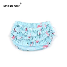 Летнее платье для маленьких девочек трусы для мальчиков детская одежда из хлопка; шорты-штаны с карманами для подгузников и повязки на голову, красивый узорный принт штанишки для новорожденных