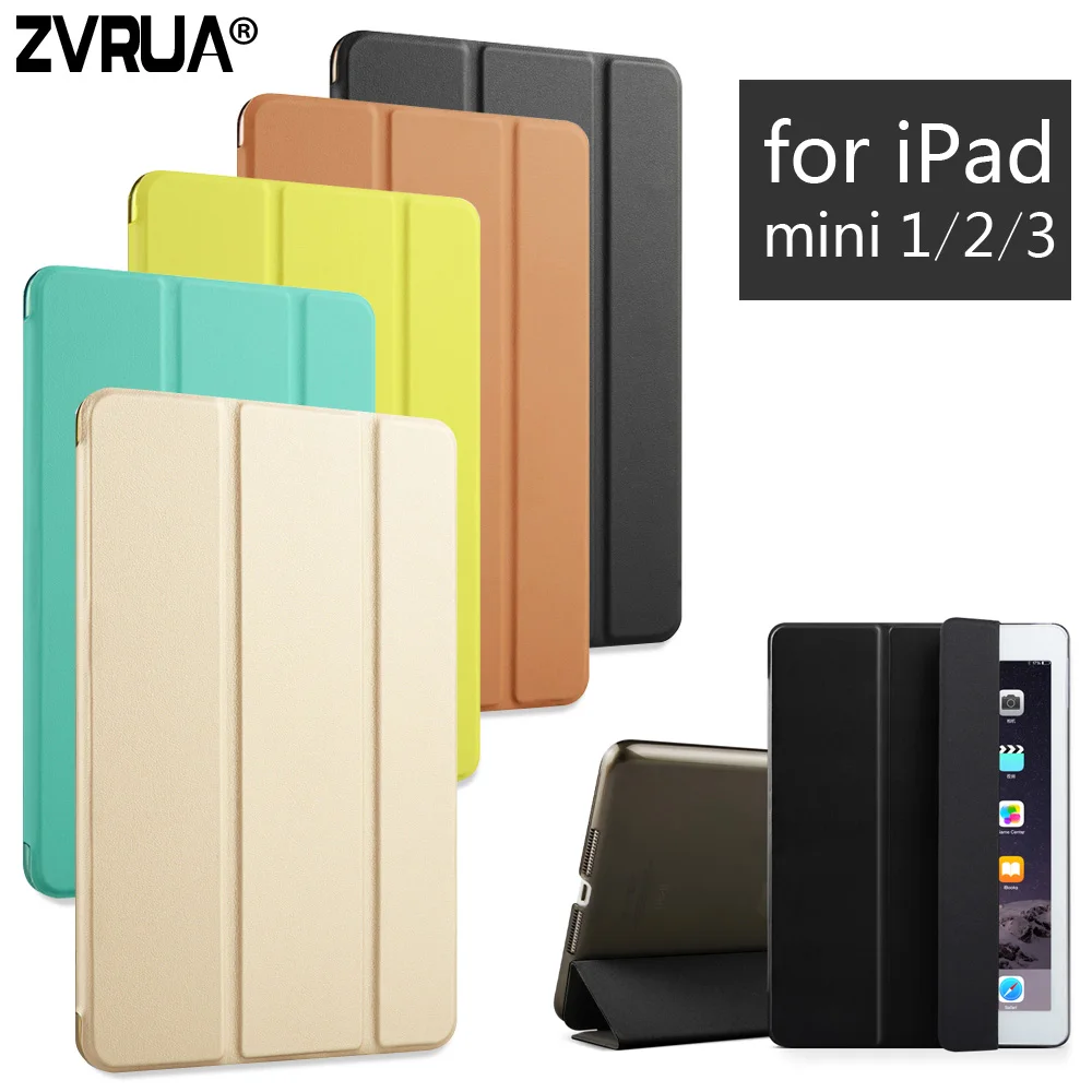 Download For iPad mini 1 2 3 ,ZVRUA YiPPee Color PU Smart Cover ...