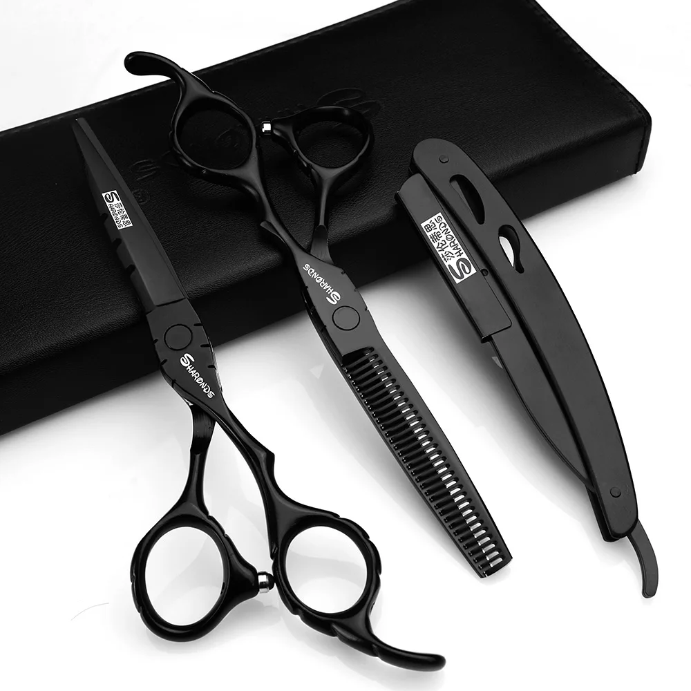 

Sharonds Japan 440c Stainless Steel Import 6 Inch Professional Hairdressing Scissors Salon Barber Shop Scissors cutting Scissors