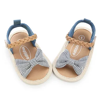 

Girls Canvas Bow-knot Kids Beach Baby Walking Shoes First Walkers 2019