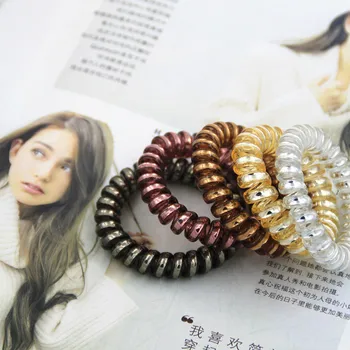 

GG & MM Jewelry hair accessories wholesale metal color bold telephone line Korean hair circle hair rope