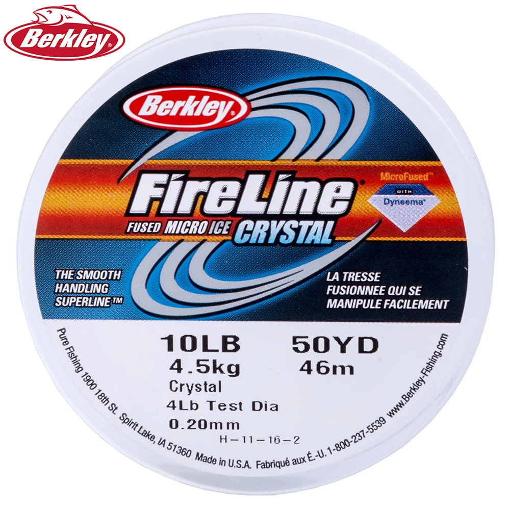 Berkley Fireline Fire Fishing Line 45M Designed for ice fishing 2 10 LB Low ductility Large pull
