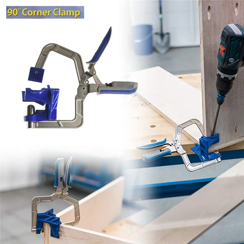 

Auto-adjustable 90 Degree Corner Clamp and Face Frame Clamp Woodworking Tool Cast 24cm #2u19