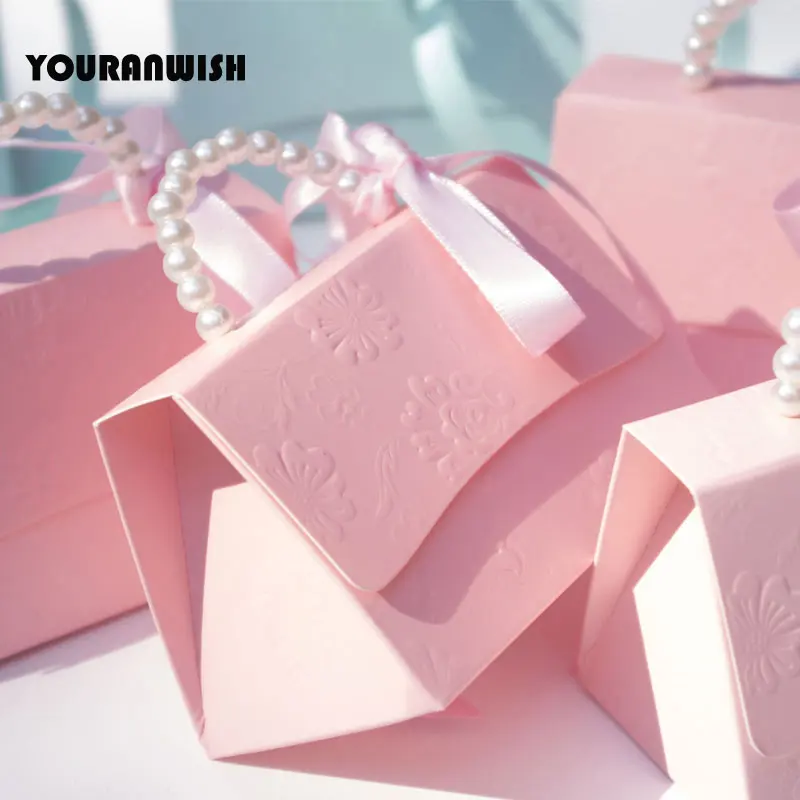 RMTPT 10/20pcs/lot Portable Party Wedding Favor Candy Boxes Baby Shower Gift Boxes wedding party favor box Candy gift boxes 5