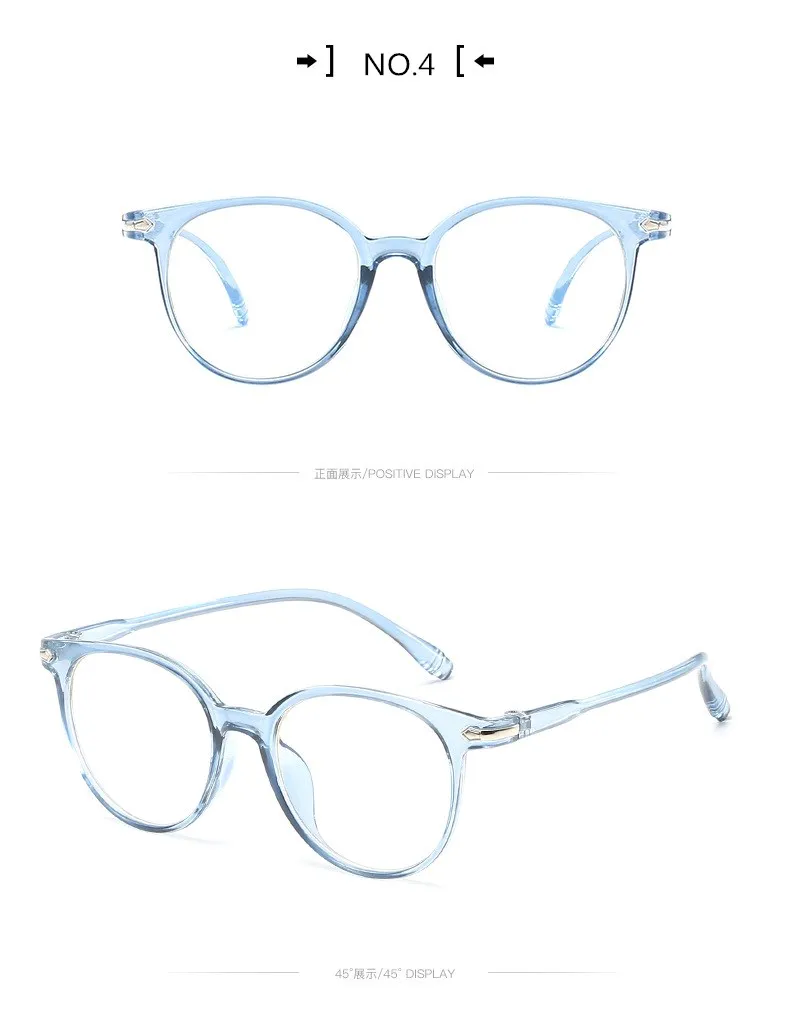 Женские очки оправа мужские прозрачные оправа для очков винтажные круглые прозрачные линзы очки Оптические очки оправа