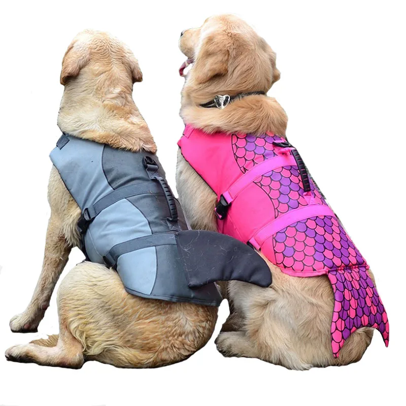 

Summer Safety Swimwear For Dog Life Vest Dog Life Jacket Pet Dog Shark Life Jacket Clothes Saver Swimming Preserver Swimwear