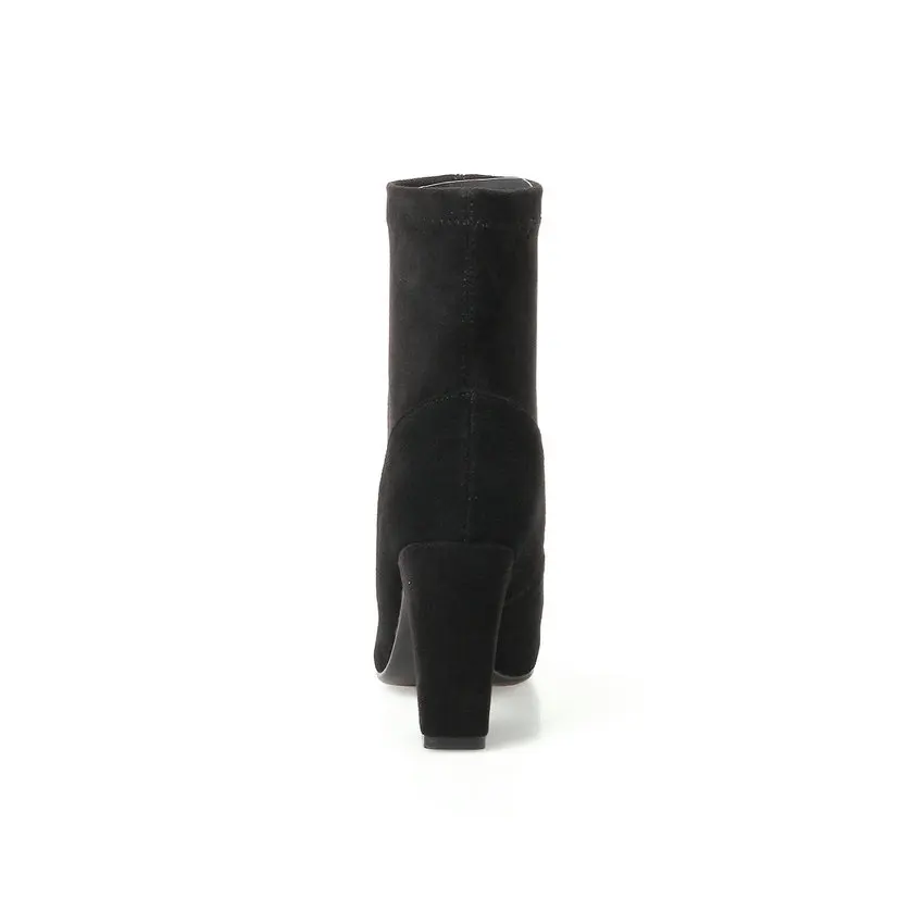 Suede Angle Boots ESVEVA 2017 Women's West Styl