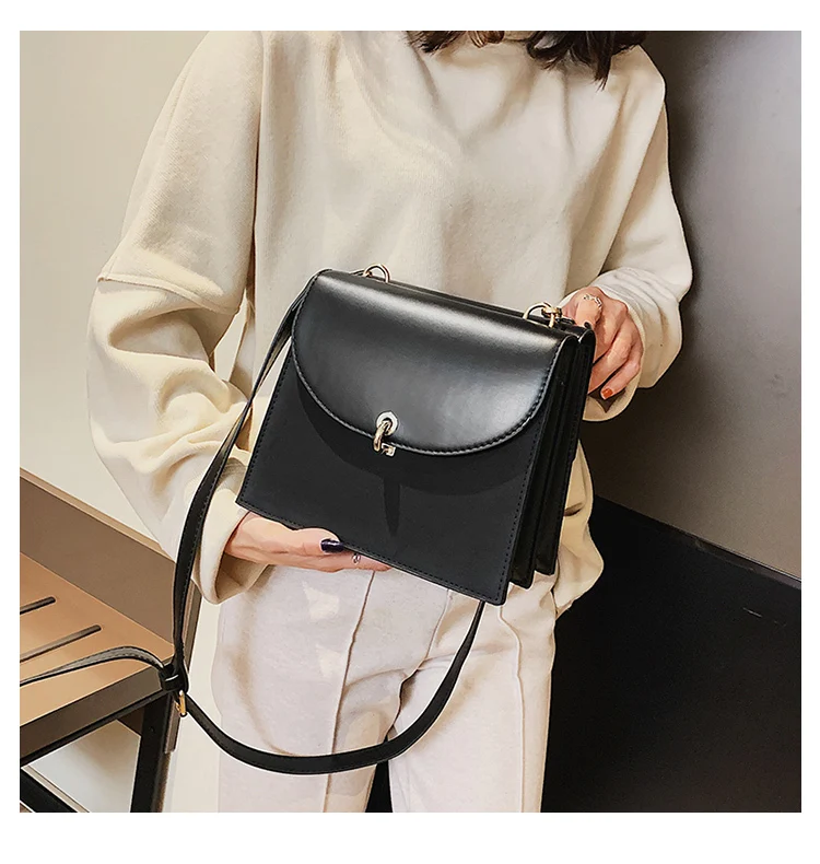 Винтажная модная квадратная сумка высокого качества из искусственной кожи, женская дизайнерская сумка, прошитая сумка-мессенджер, роскошные женские сумки