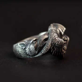 Bague viking argent odin