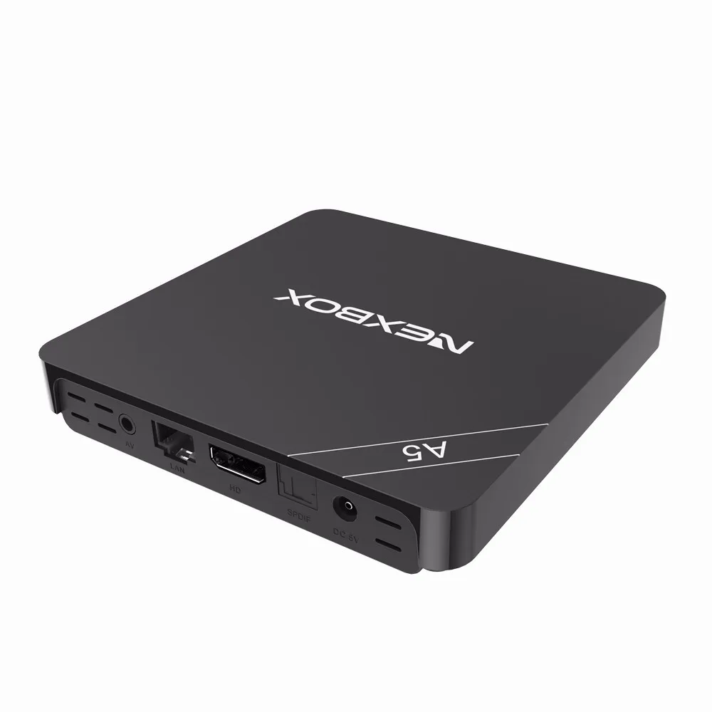 NEXBOX A5 2 GB/16 GB Amlogic S905X четырехъядерный процессор Cortex A53 Andrews 6,0 Smart tv BOX 2,4G WiFi 4K 2K H.265 медиа-приставка