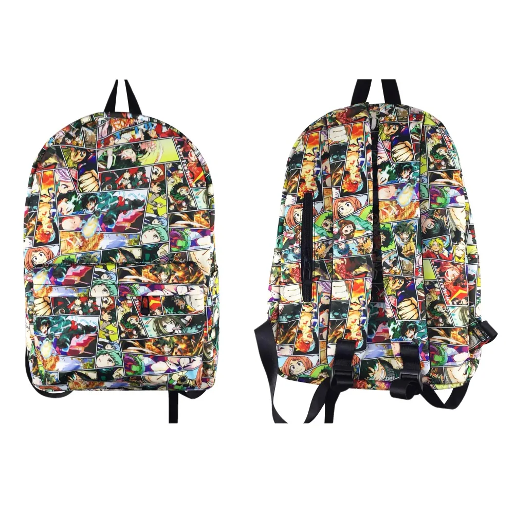 

My Hero Academia Backpack Boku no Hero Academia Cartoon School Bag Bookbags Teenagers Laptop Shoulders Backpack Travel Rucksack