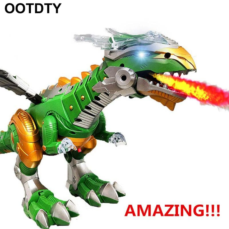 white robot dinosaur