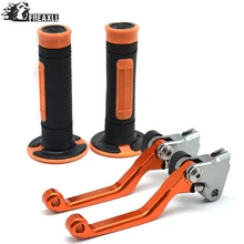 Motorcycle Adjustable Brake Clutch Levers Handle Bar Hand Grips Set For KTM 125 250 990 Super Duke R Z 1000 SX ABS 1190 RCB Motorcycle Adjustable Brake Clutch Levers Handle Bar Hand Grips Set For KTM 125 250 990 Super Duke R Z 1000 SX ABS 1190 RCB