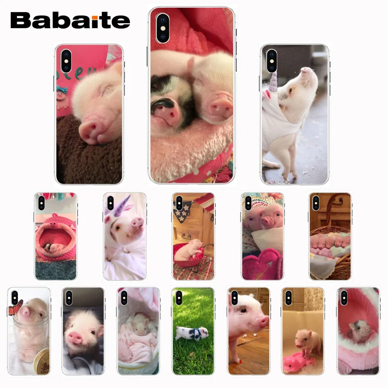 Чехол для телефона Babaite Mini pet pig милый розовый свинья iPhone 8 7 6 6S Plus X Xs Xr XsMax 5 5S SE 5C Cover11