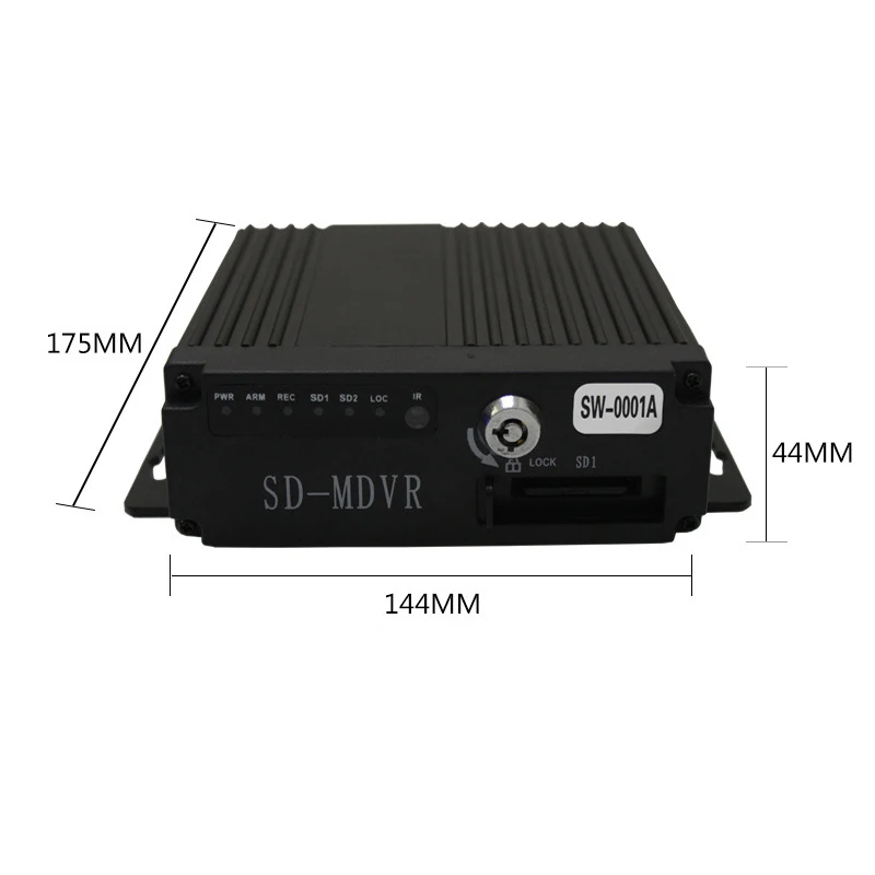 ANSHILONG 8-36V 720P MINI Realtime SD Car Mobile DVR 4CH Video/Audio Input with Remote Controller Encrption