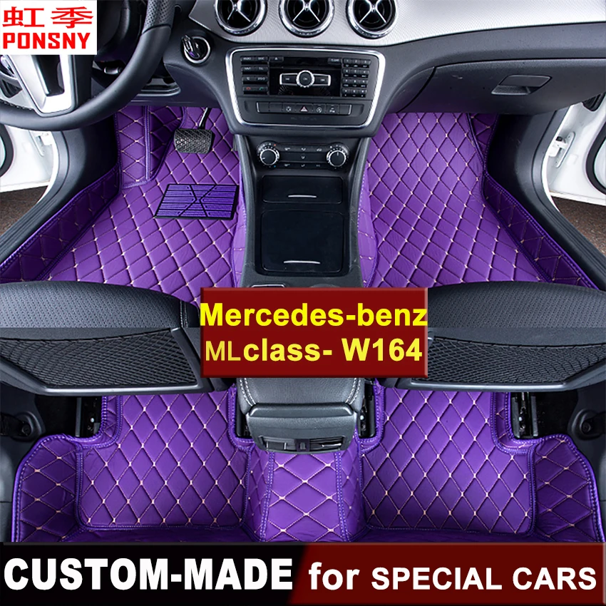 

Car Floor Mats Customized for Mercedes-benz ML320 ML350 W146 2006~ 3D Floor Carpets Custom-made Floor Mats