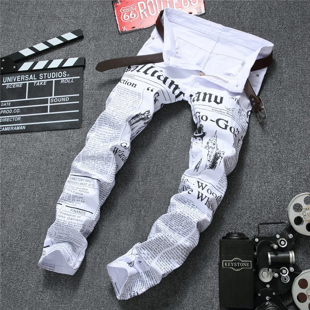 Байкерские мужские обтягивающие джинсы Homme с 3D принтом букв, Стрейчевые облегающие джинсовые штаны, мужские обтягивающие джинсы в стиле хип-хоп из хлопка с эффектом потертости