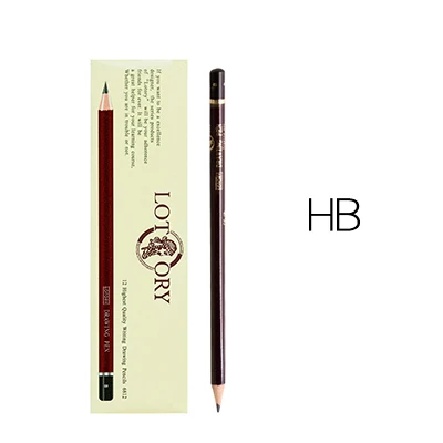 12 шт./компл. карандаш для эскизов искусство рисования альбом для Темный карандаш ТМ 2B 2 h B 3B 4B 5B 6B 7B 8B 10B 12B 14B EE HB художественные для поставки - Цвет: HB