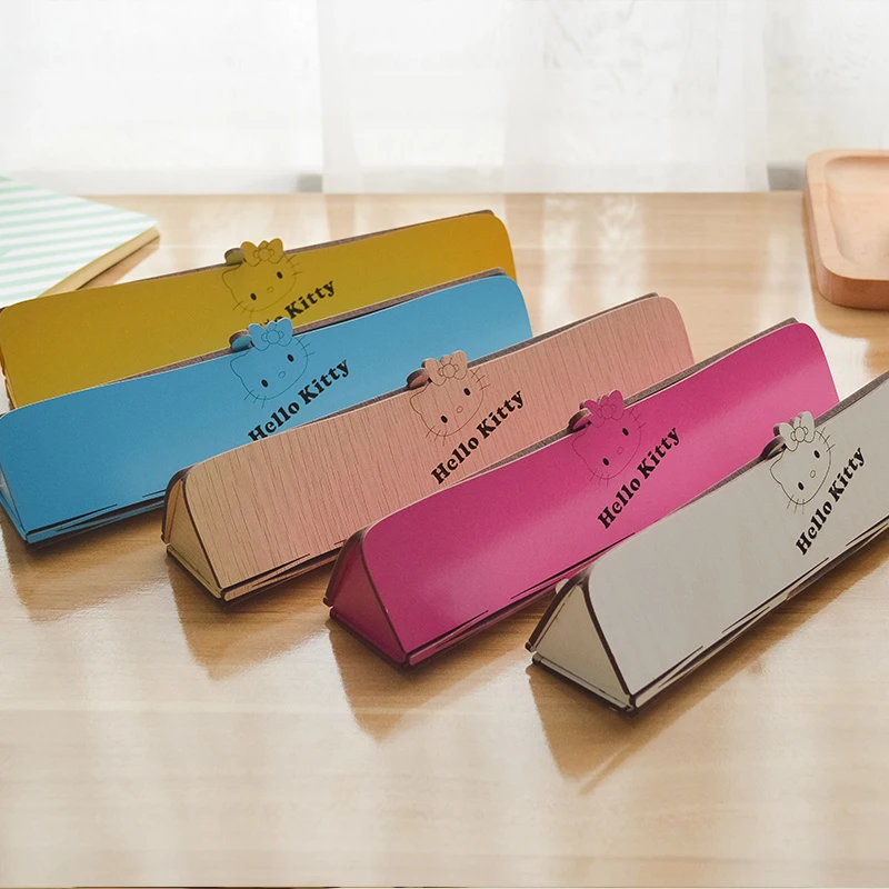 Wooden pencil box case multifunction pupils children stationery school