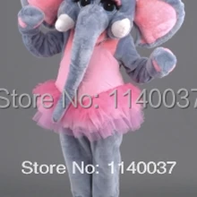 Талисман Розовый балерина маскарадный костюм слона индивидуальный костюм косплей мультфильм персонаж карнавальный костюм вечерние