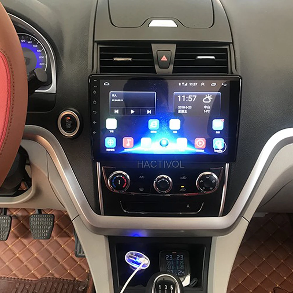 Sale HANG XIAN 2 din Car radio for Geely Emgrand EC7 2014-2016 car dvd player gps navi car accessory of autoradio 4G internet 2G 32G 5