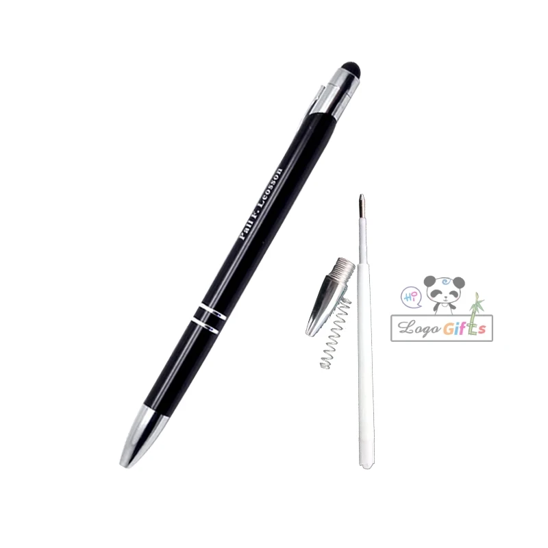 Presentes de Ano Canetas para os Funcionários e Clientes de Impressão Personalizada com o Seu Palavras e Logotipo da Empresa Novo Toque Stylus Obrigado - Email 2 canetas para os funcionários e clientes de