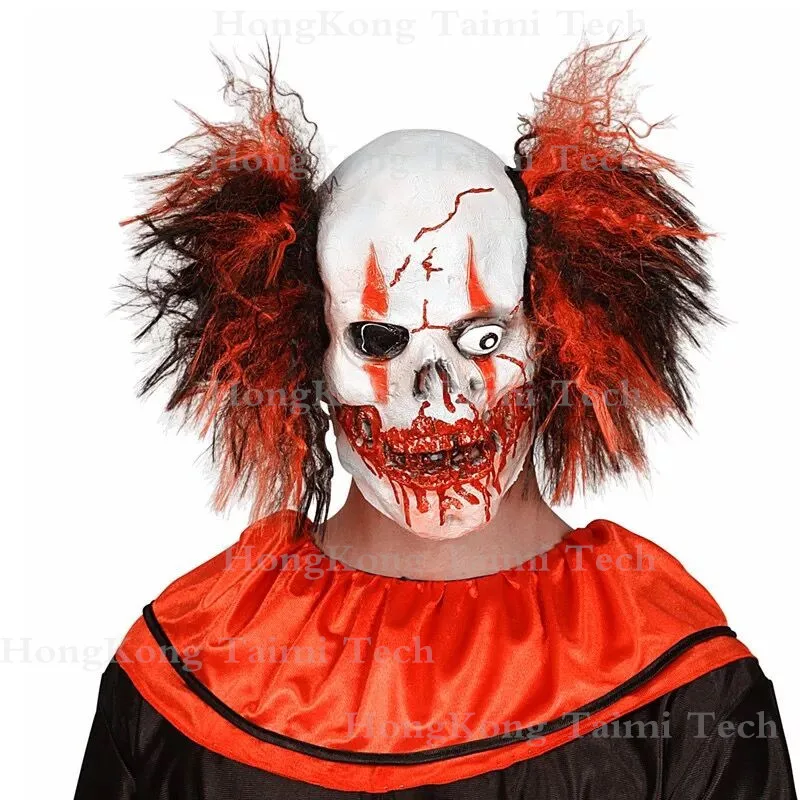 

Stephen Kings IT Horror Movies Slasher Pennywish Latex Mask Killers Joker Halloween Masks full head overhead Clown Scary