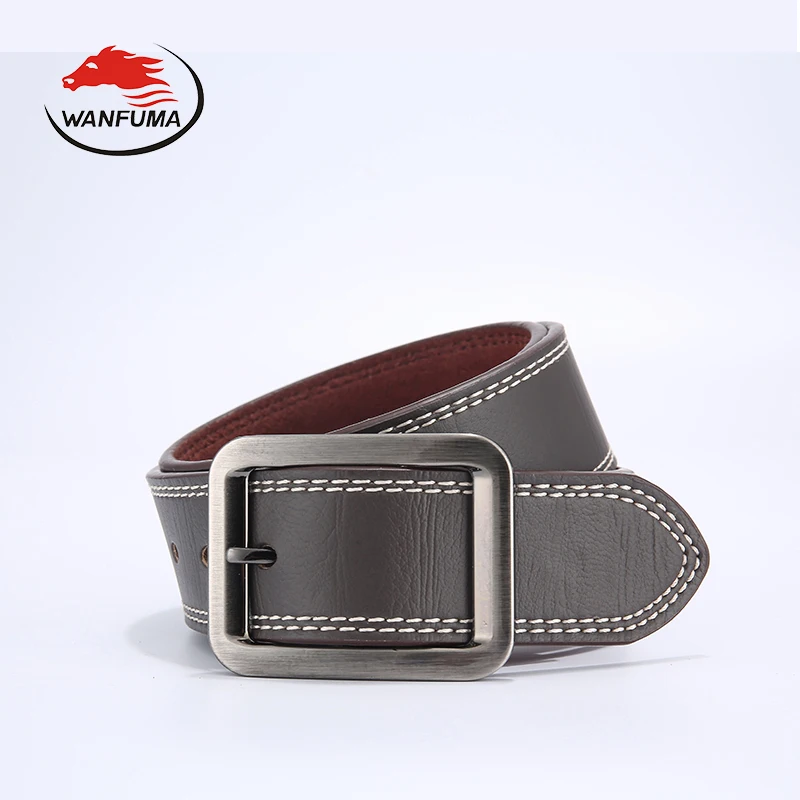 mens belt leather genuine fashion brown belts cummerbunds casual style