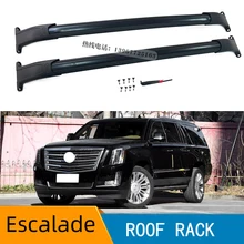 Roof Rack Cross Bars- G.M.C Yukon XL Chev.rolet Tahoe Suburban Cad.illac Escalade ESV Black