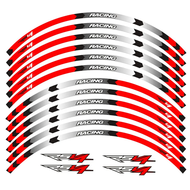 Adesivo de Roda de Motocicleta Reflexivas para Avilia Listras rf Rfw Misano Rsv4 r - rr 7 Cheap Decalques e adesivos