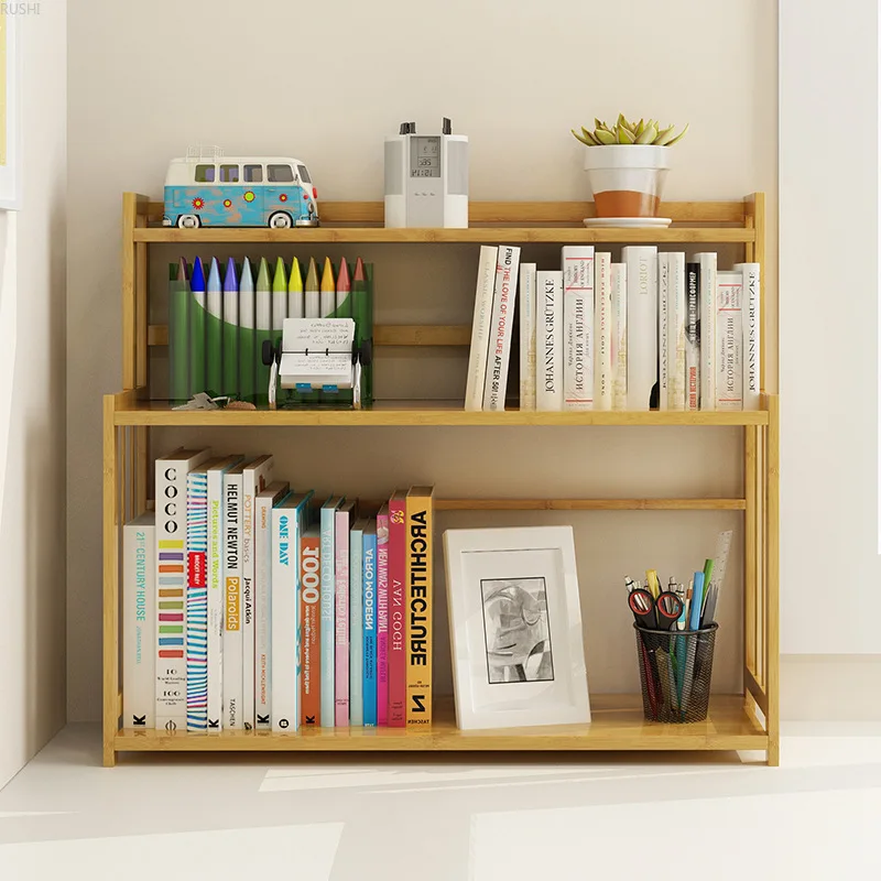 تخزين الرف bookrack عينة منزل على الجدول bookrack إدارة مكتب السلع الجرف phyllostachys pubescens