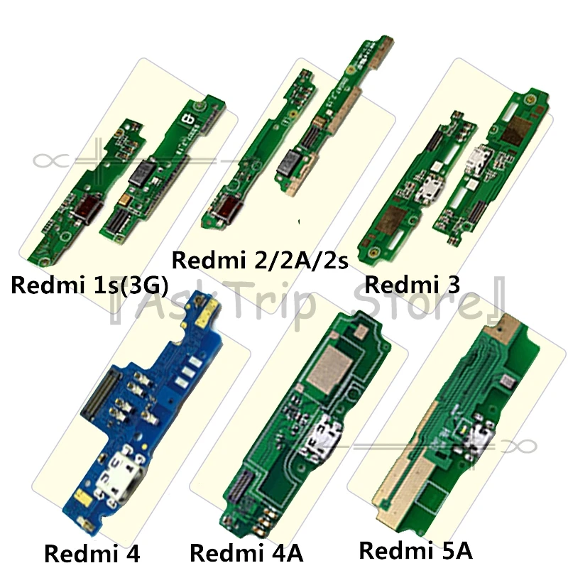 Плата USB коннектора Для Redmi 5 5A Plus док станция для зарядки Xiaomi 1s 2 3 4 4A X Pro|Шлейфы